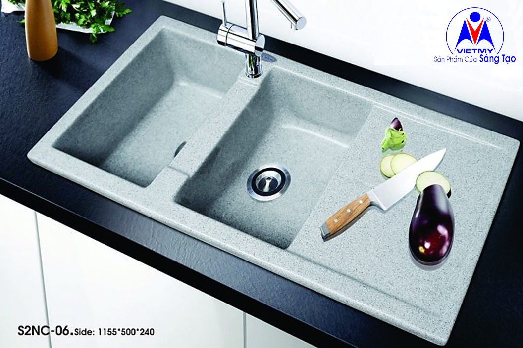 Chậu chén đá nhân tạo Việt Mỹ S2NC-06